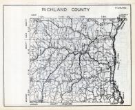 Richland County Map, Wisconsin State Atlas 1933c